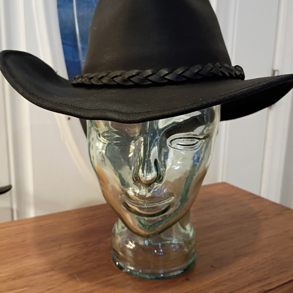 WILSONS VINTAGE SZ M KEATHER BRAIDED BAND COWBOY WESTERN RODEO HAT - Picture 6 of 8